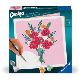 CreArt pictura pe numere pentru adulti buchet de maci